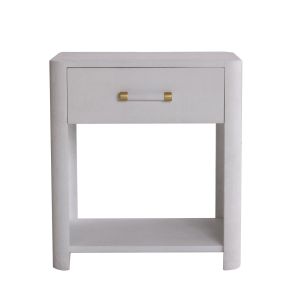 Moby Bedside Table White