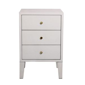 Georgia Bedside Table White