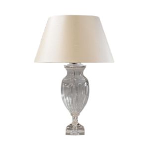 Lilford Glass Urn Table Lamp Nickel