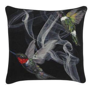 Hummingbird Black Cushion Alexander McQueen