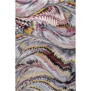 Feather Marble Maroon Mary Katrantzou