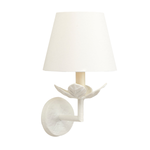 Carrick Leaf Wall Light Chalk White