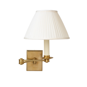 Preston Swing Arm Wall Light Brass