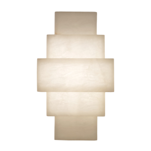 Drummond Alabaster Wall Light Chalk White