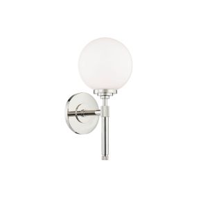 Bowery Orb Wall Light Polished Nickel