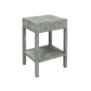 Amberley Bedside Table Green Shagreen