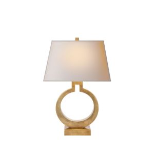 Ring Form Table Lamp Antique-Burnished Brass