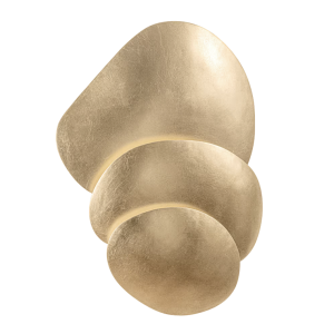 Akemi Vintage Gold Leaf Sculptural Wall Light